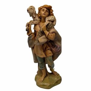 1993 Fontanini hand-Painted Shepherd Gabriel With Lamb #332